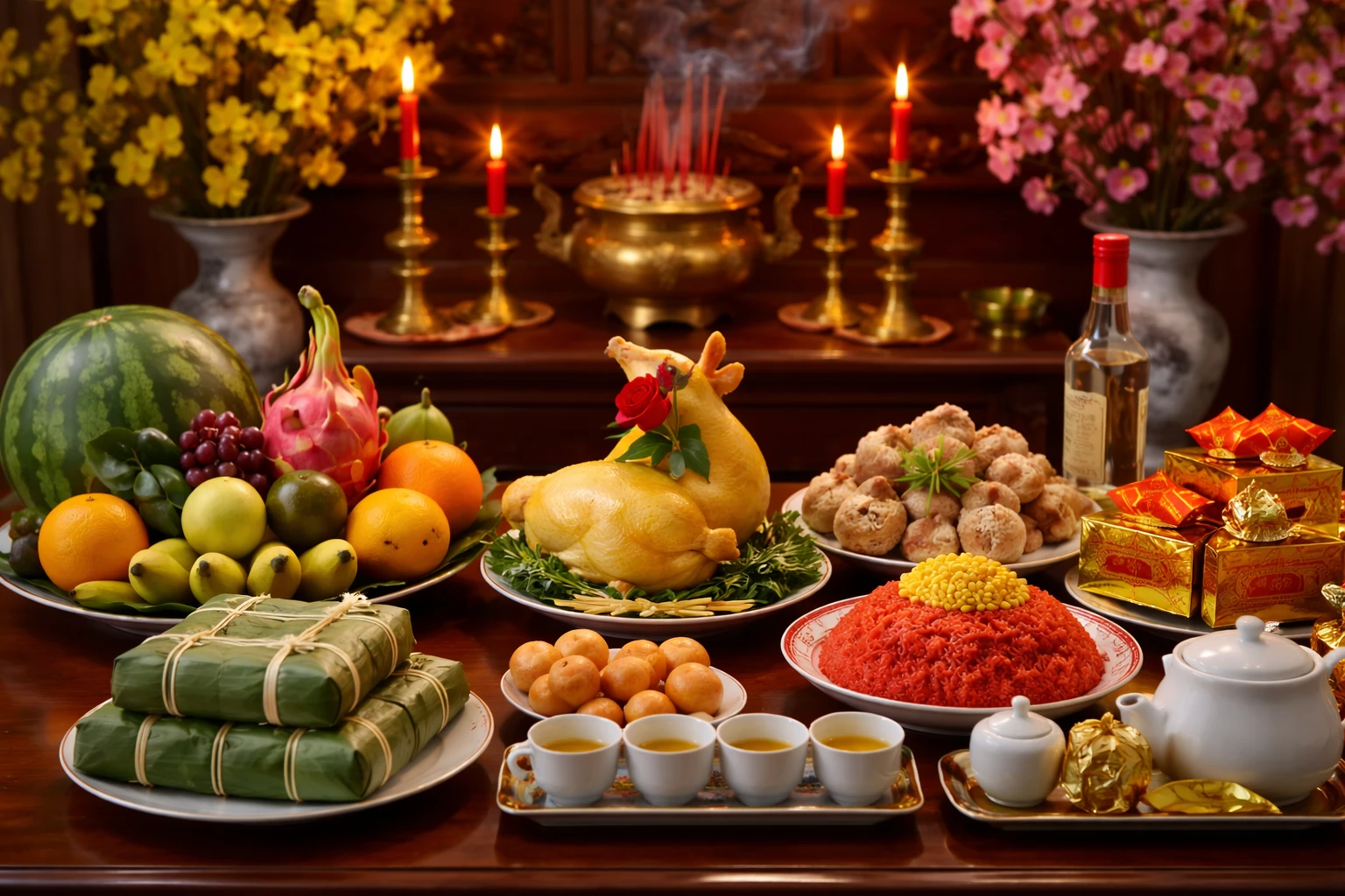 Văn khấn giao thừa trong nhà và ngoài trời chuẩn, đầy đủ và chi tiết